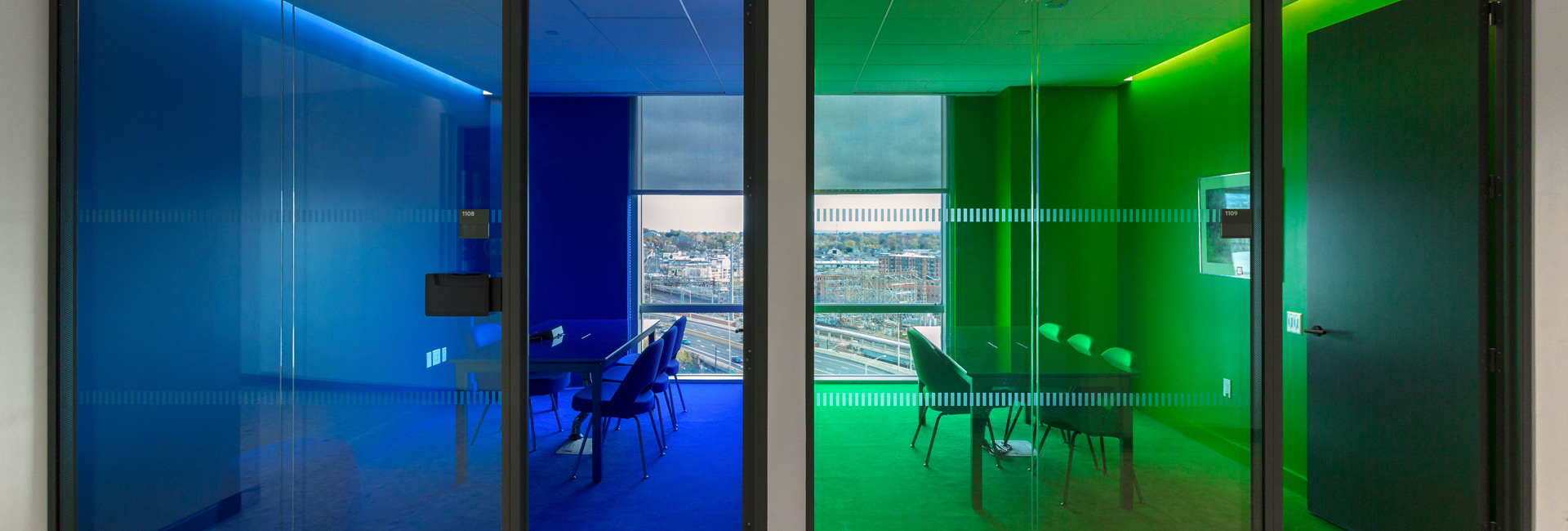 Two conference rooms at Philip Morris International
