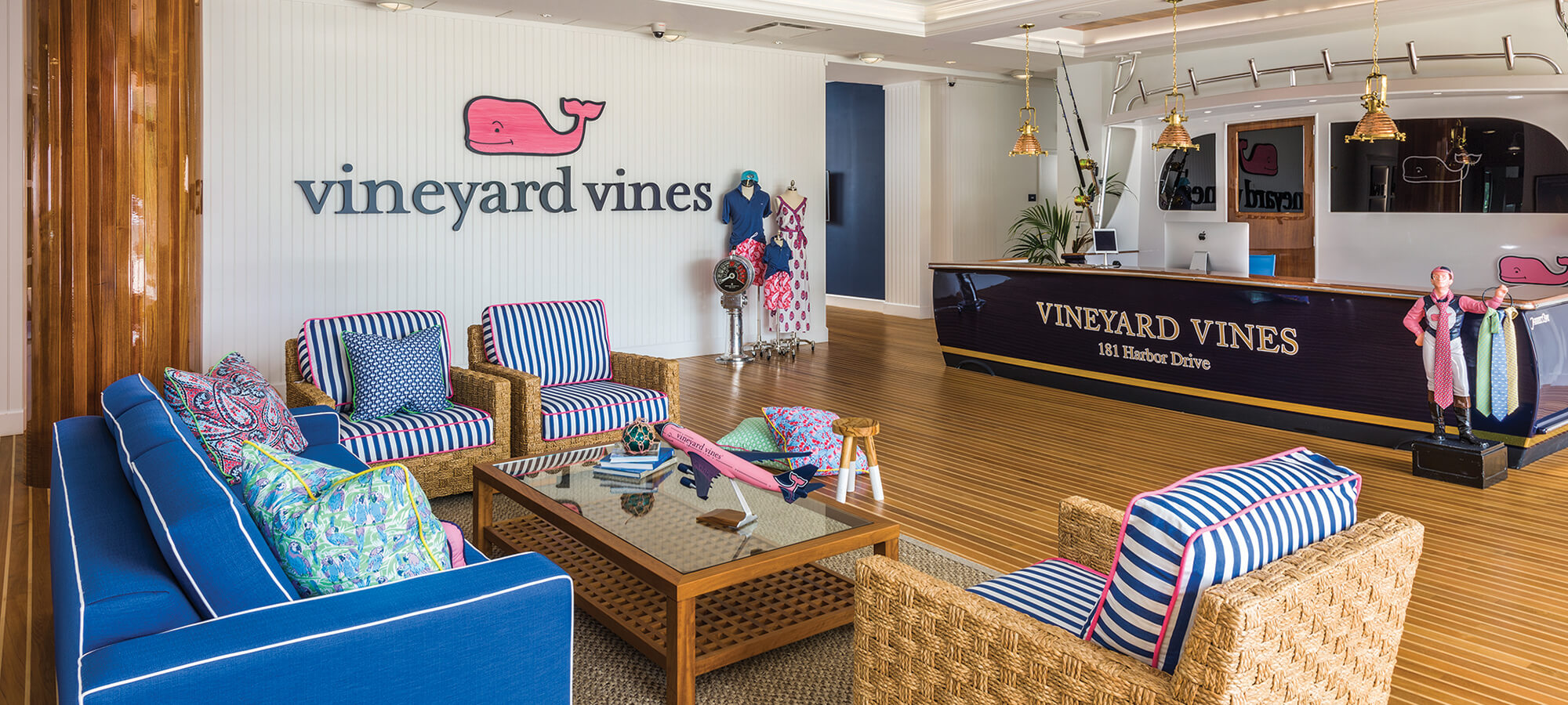 GO to Vineyard Vines HQ