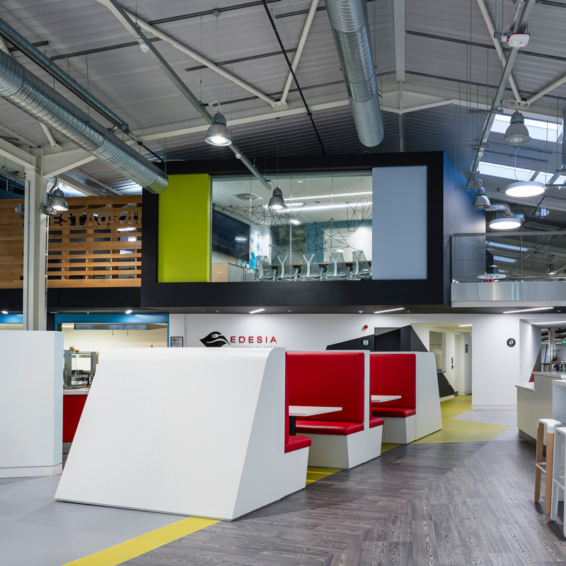 Symantec Veritas modern office in Dublin, Ireland featuring an open layout with ample natural light and contemporary furnishings.