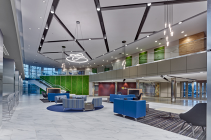 BUILDING BIG IN SMALL SPACES: Equus Capital Partners Lobby