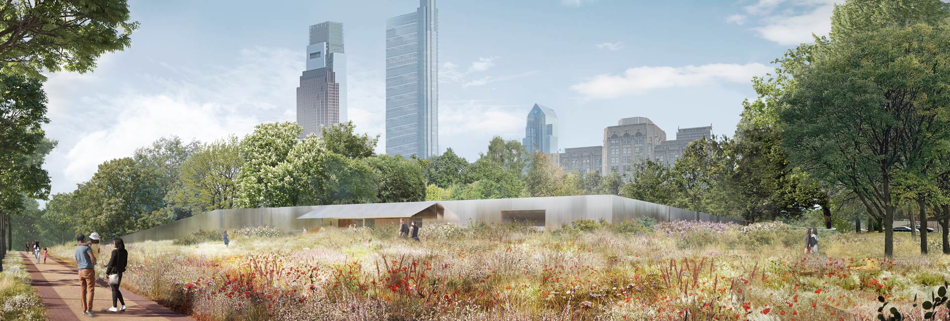 A rendering of the new Calder Gardens in Philadelphia.