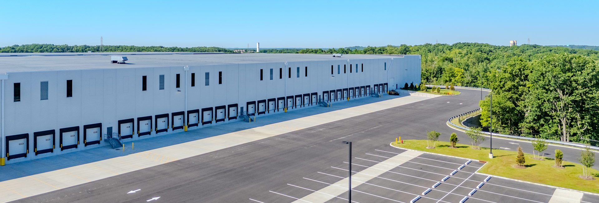 Exterior view of the loading dock.