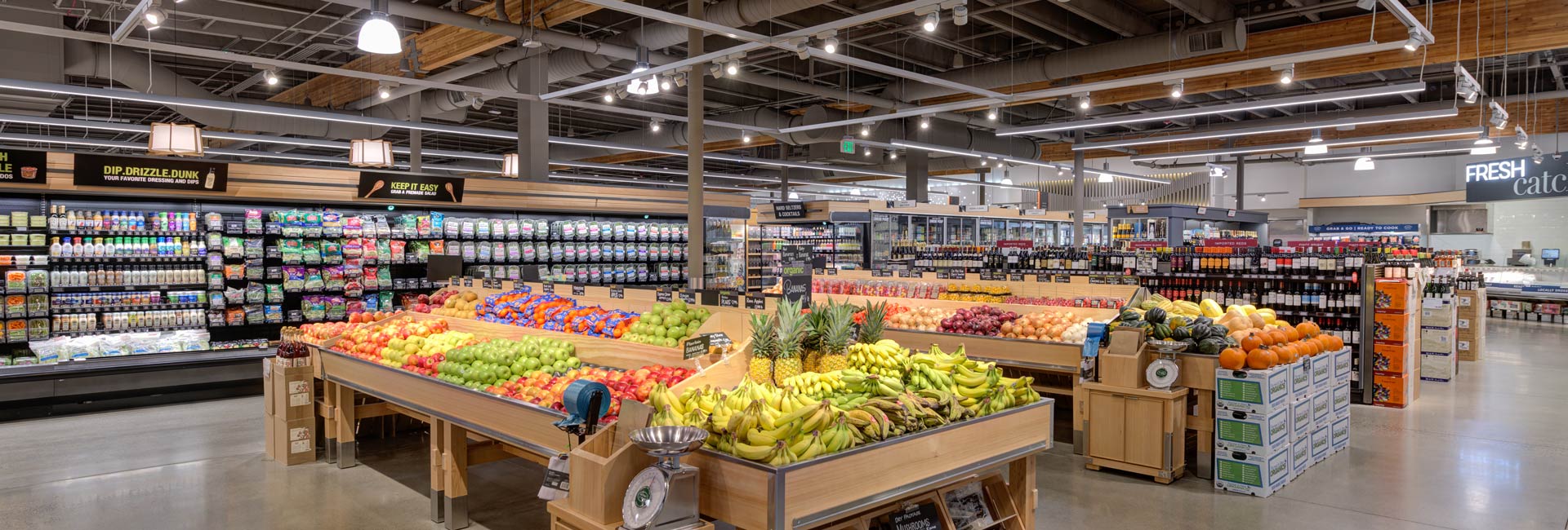 Produce section of Metropolitan Market