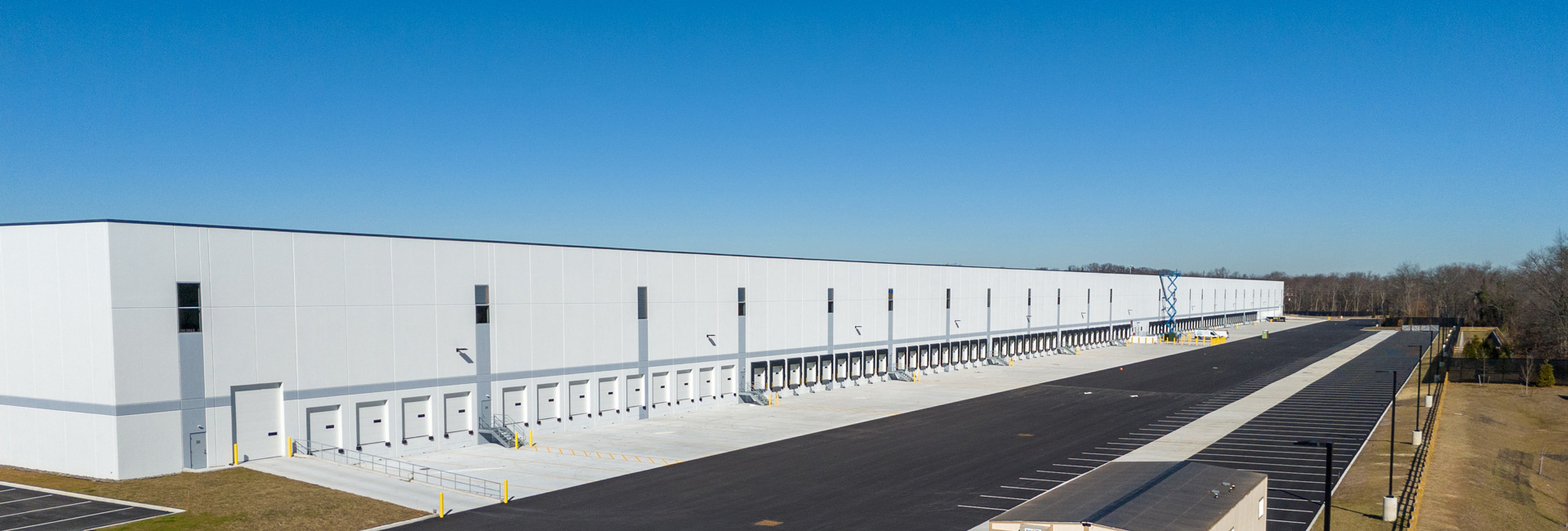 Exterior of a warehouse/distribution loading dock.