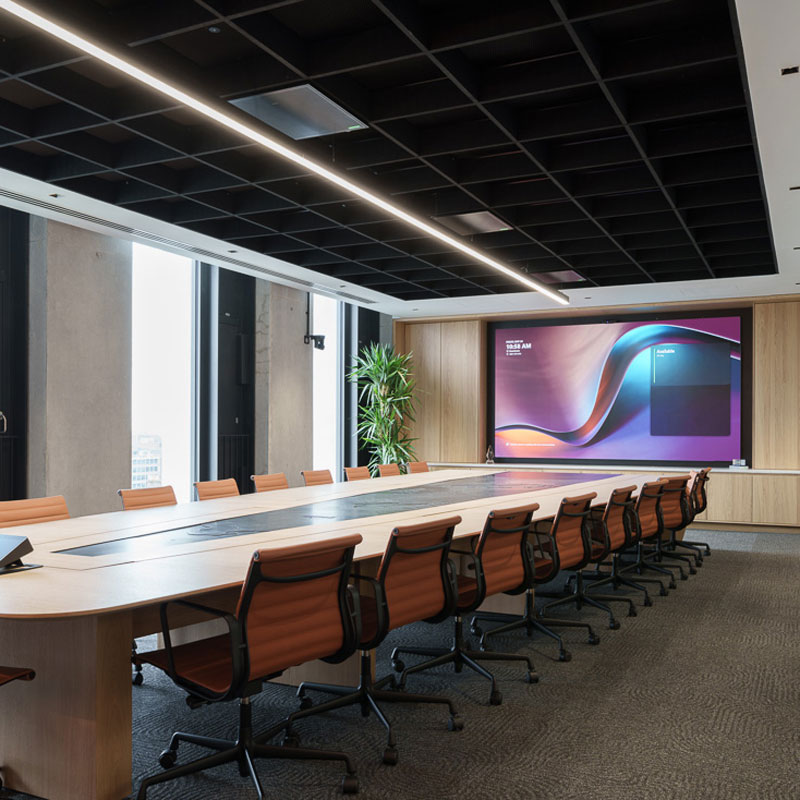Large conference room with chairs