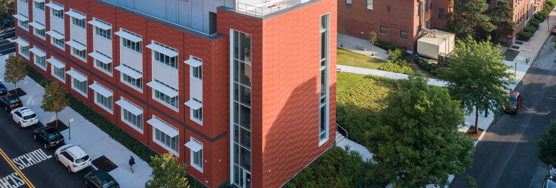 Overhead view of Manhattan College