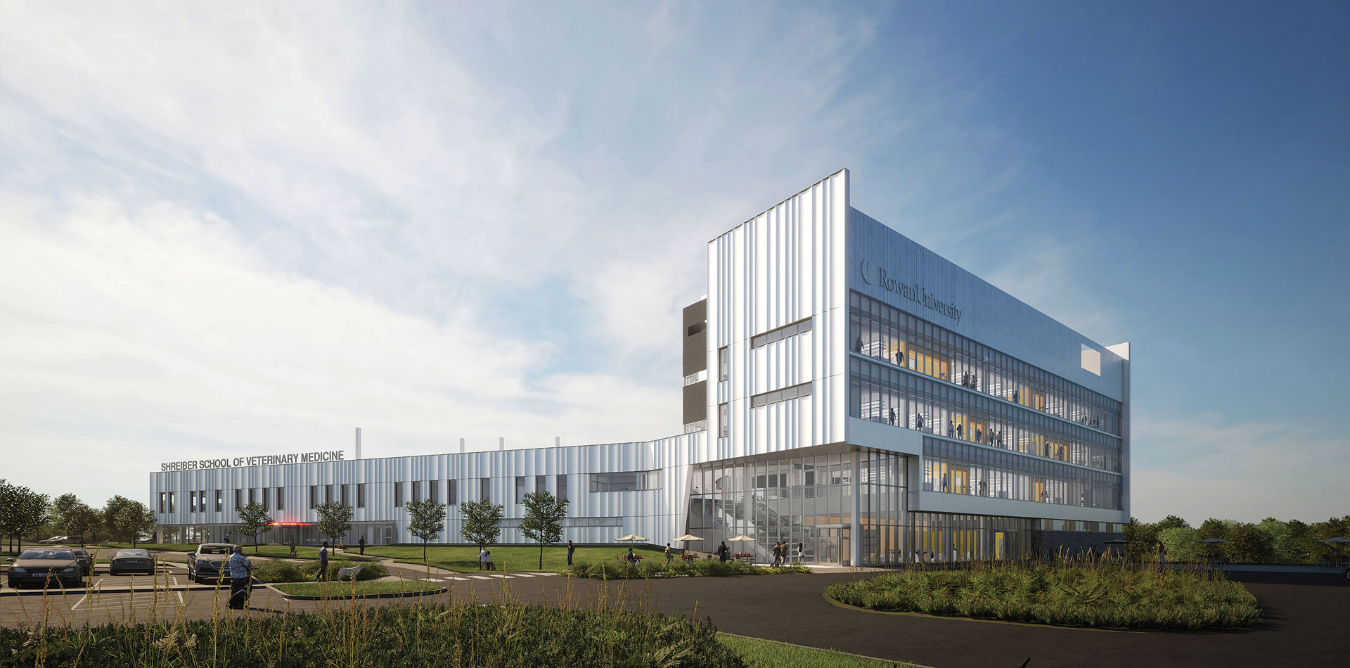 Rowan Veterinary School A rendering of the new Rowan Veterinary School