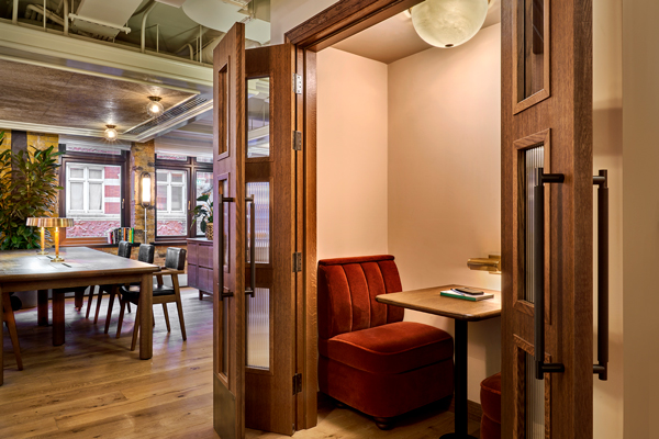 Seating area for members to sit and enjoy.