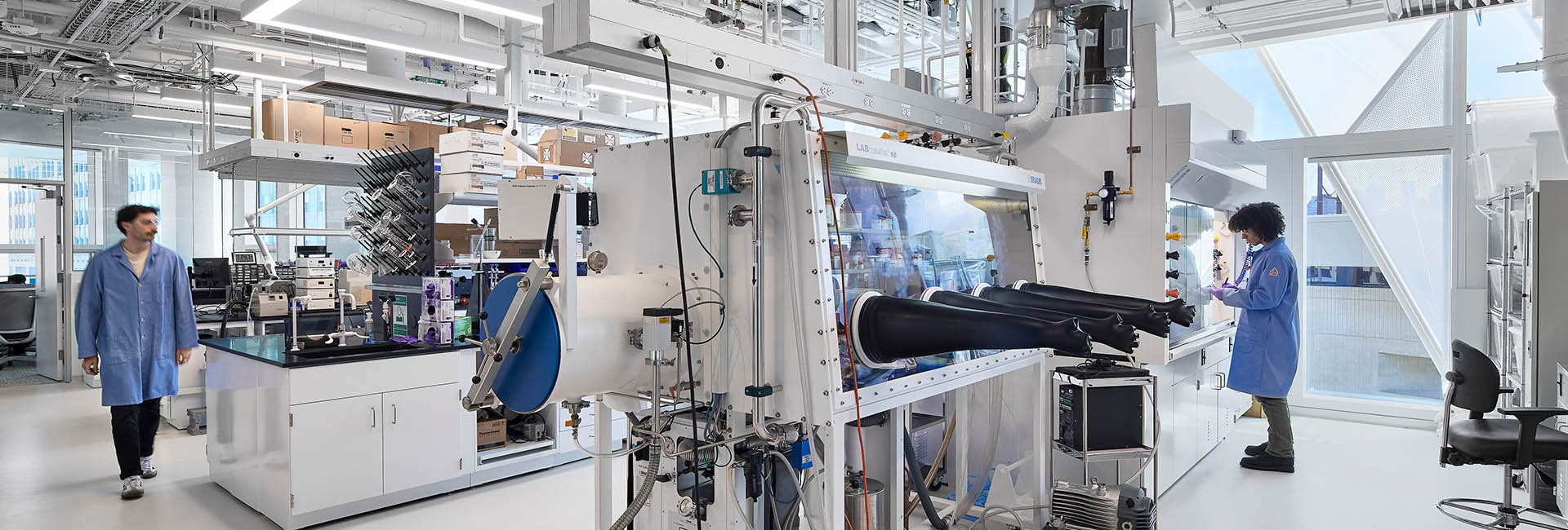 UPenn VLEST inside the laboratory room with device to do experiments