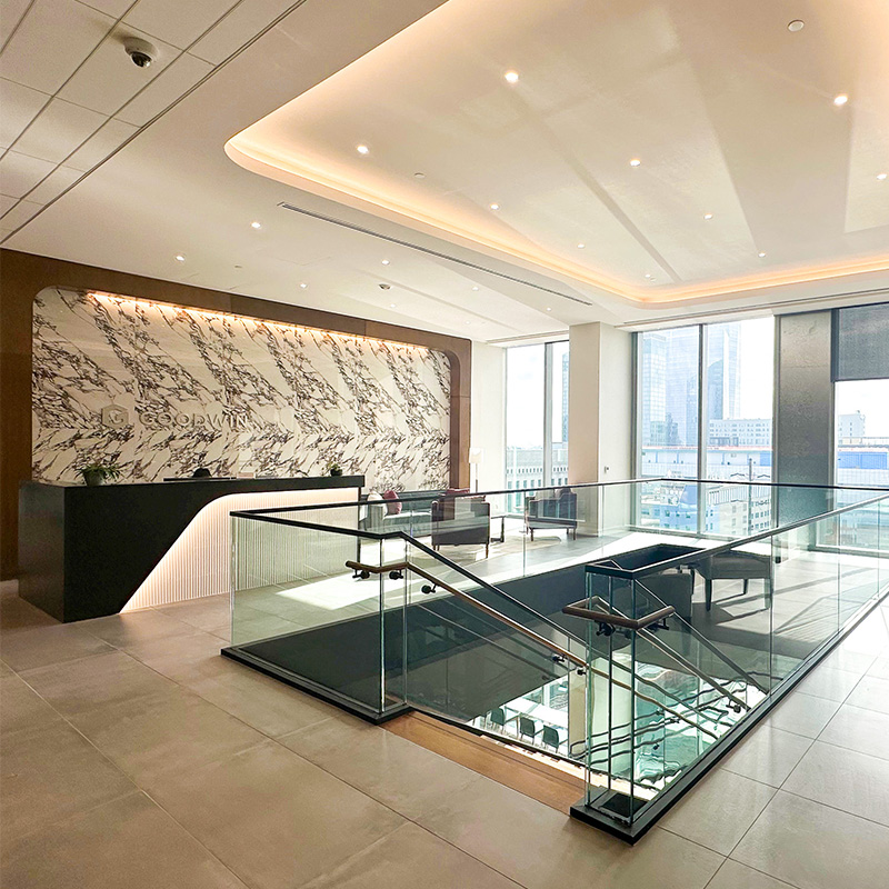 Goodwin Proctor Phily 160 Front Desk build by Structure Tone PA