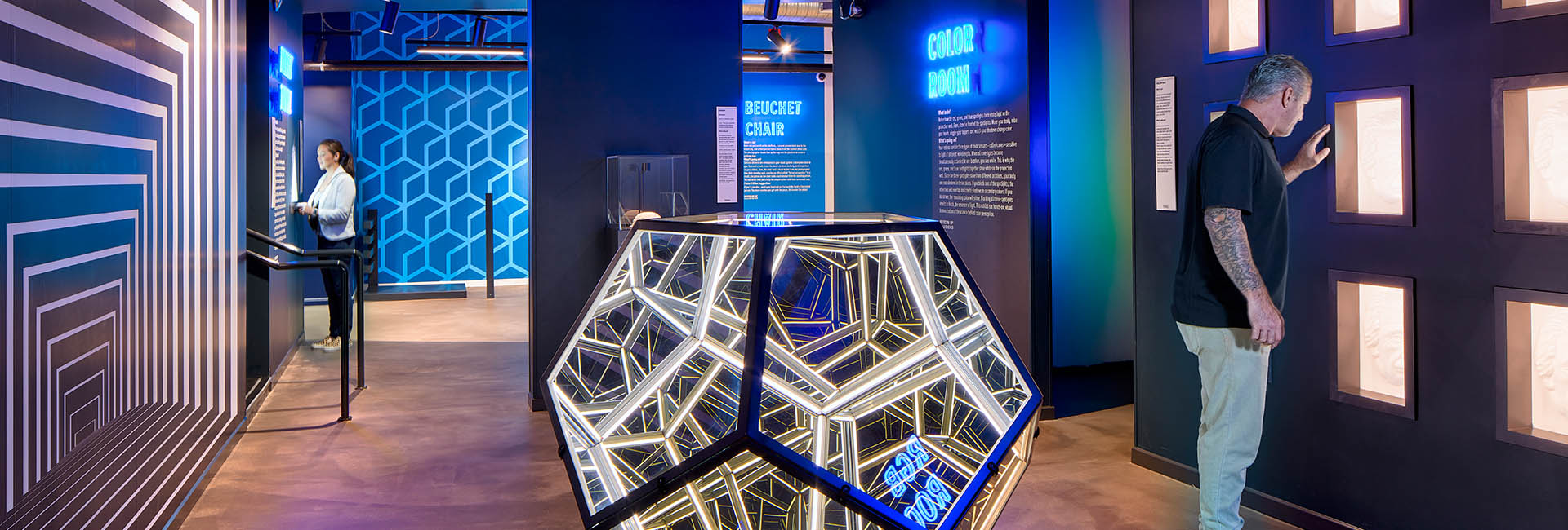 Museum Of Illusions San Diego interior shot of an exhibition