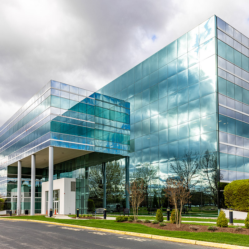 3000 Atrium Way glass window building in NJ