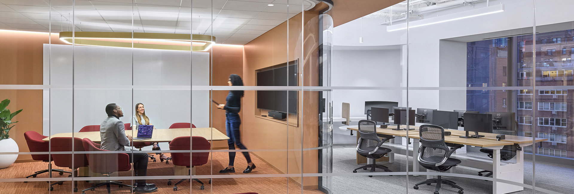 Confidential Financial Client image of conference room and partial open office space