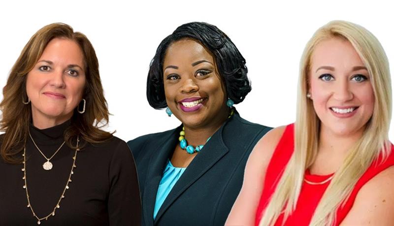 Claudia Healy, Sheronda Carr, and Jillian Penkin