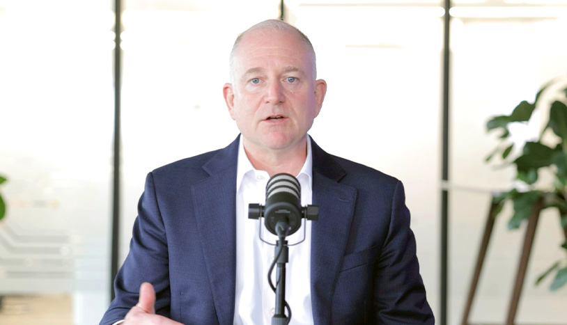 Brooks McDaniel speaking on a podcast about office-to-residential conversions