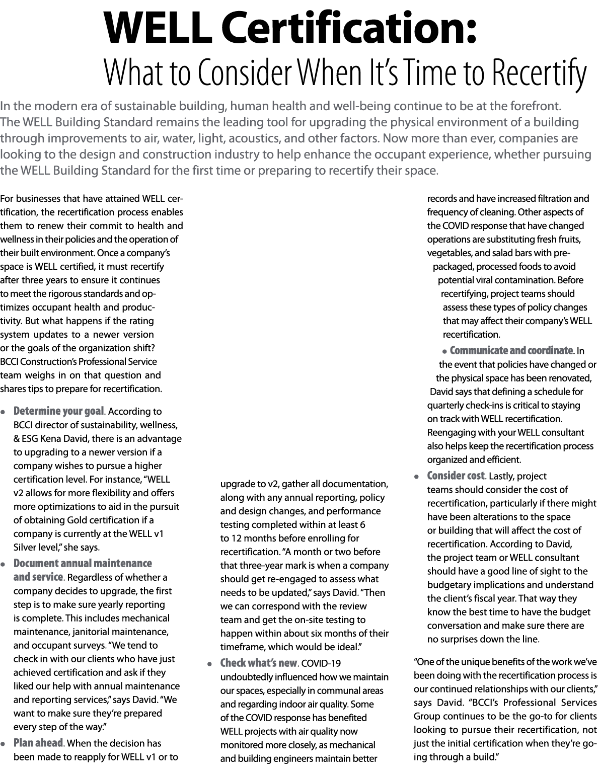 WELL Certification: What to Consider When It s Time to Recertify In the modern era of sustainable building, human hea   