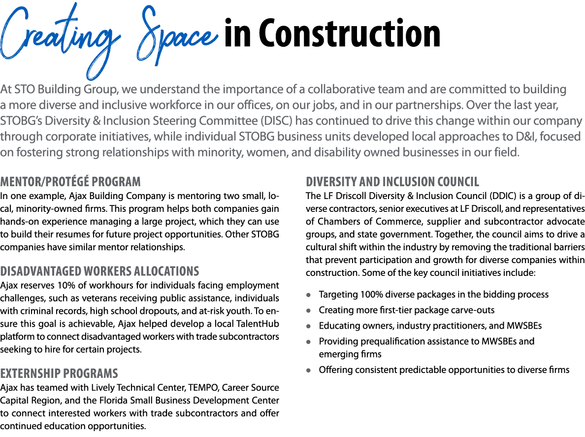 Creating Space in Construction At STO Building Group, we understand the importance of a collaborative team and are co   