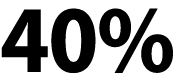 40%